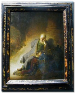 Rembrandt's portrayal of Jeremiah. After you read this Haftarah, you'll look like this, too.